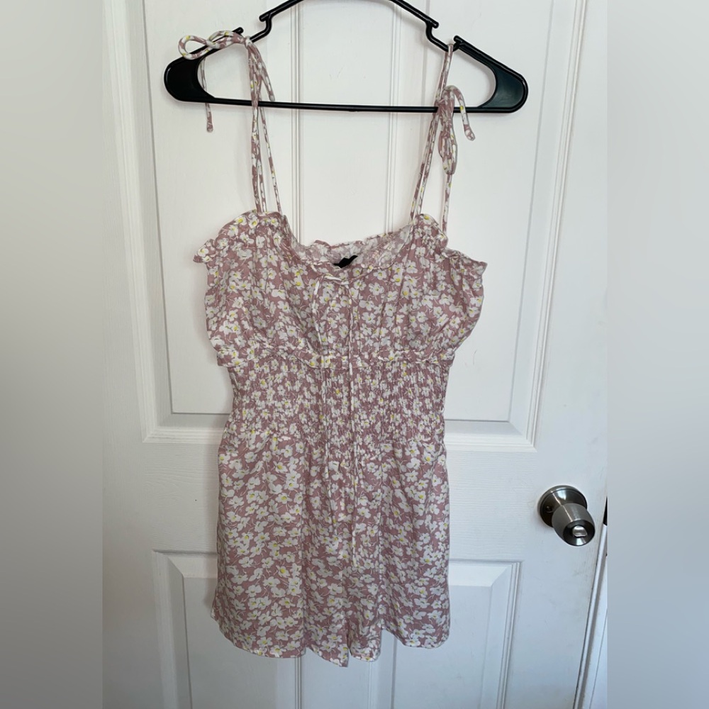 Sundae Muse Floral Pink Women's Romper